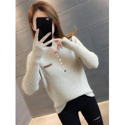 v領雞心領毛衣女2025新款秋冬小個子歐貨內搭針織打底衫洋氣爆款