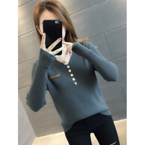 v領雞心領毛衣女2025新款秋冬小個子歐貨內搭針織打底衫洋氣爆款