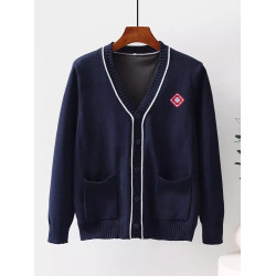 護士毛衣外套開衫不起球女加絨厚保暖大碼醫護藍色醫院值班工作服