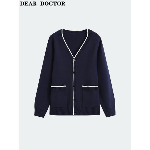 親愛醫護士毛衣外套開衫不起球醫院護士加絨加厚秋冬款值班針織衫