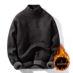 東北哈爾濱冬季零下40度防寒加絨毛衣男士加厚針織衫旅遊保暖裝備