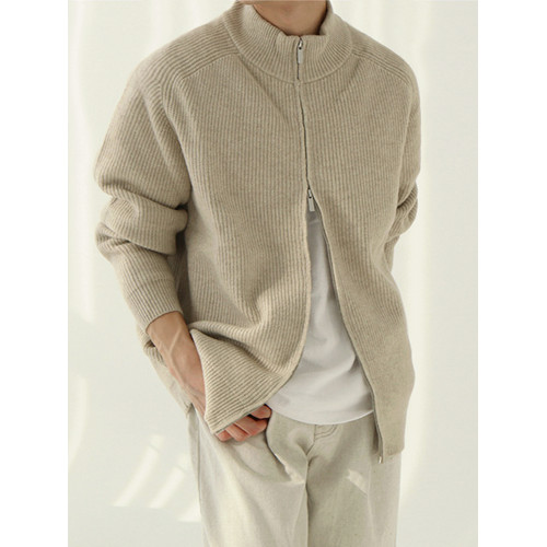 MRCYC立領慵懶風高領毛衣外套男士秋季韓系寬松潮流拉鍊針織開衫 MRCYC立領慵懶風高領毛衣外套男士秋季韓系寬松潮流拉鍊針織開衫