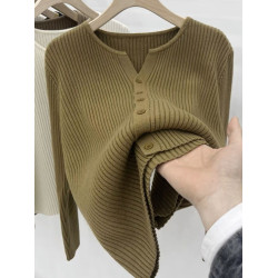 品牌折釦女裝剪標坑條針織開衫女春秋毛衣外套內搭打底上衣