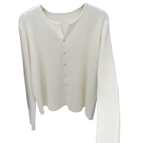 品牌折釦女裝剪標坑條針織開衫女春秋毛衣外套內搭打底上衣 品牌折釦女裝剪標坑條針織開衫女春秋毛衣外套內搭打底上衣