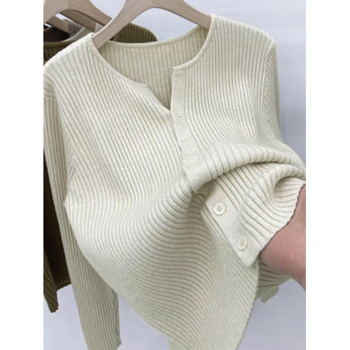 品牌折釦女裝剪標坑條針織開衫女春秋毛衣外套內搭打底上衣 品牌折釦女裝剪標坑條針織開衫女春秋毛衣外套內搭打底上衣