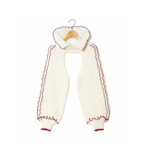 秋冬新款  甜美木耳邊 翻領套頭坎肩上衣女裝飾袖子上衣