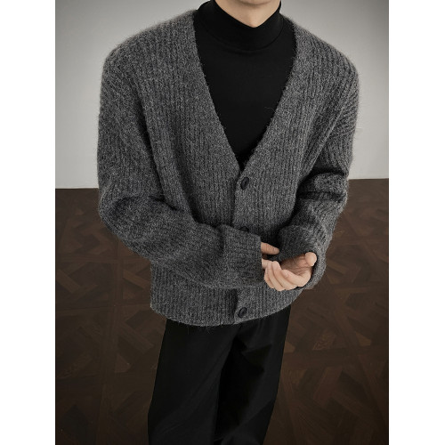 痞帥高級感男士針織開衫毛衣外套男春秋季韓系cleanfit穿搭上衣男 痞帥高級感男士針織開衫毛衣外套男春秋季韓系cleanfit穿搭上衣男