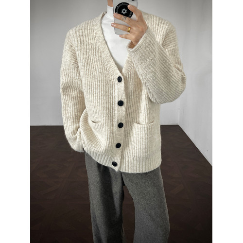 痞帥高級感男士針織開衫毛衣外套男春秋季韓系cleanfit穿搭上衣男 痞帥高級感男士針織開衫毛衣外套男春秋季韓系cleanfit穿搭上衣男