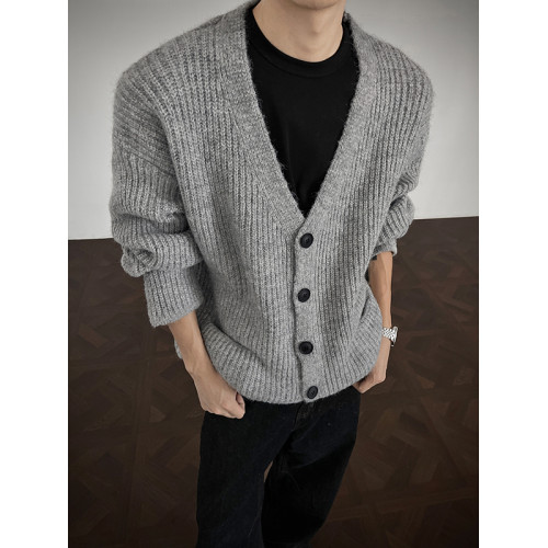 痞帥高級感男士針織開衫毛衣外套男春秋季韓系cleanfit穿搭上衣男 痞帥高級感男士針織開衫毛衣外套男春秋季韓系cleanfit穿搭上衣男