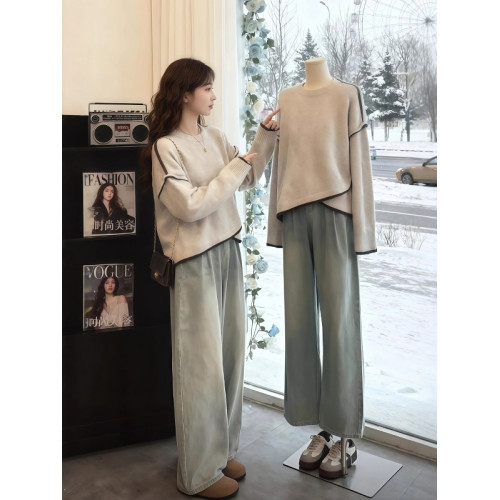 不規則設計感針織毛衣女2025秋冬新款大碼胖MM顯瘦獨特超好看上衣 不規則設計感針織毛衣女2025秋冬新款大碼胖MM顯瘦獨特超好看上衣