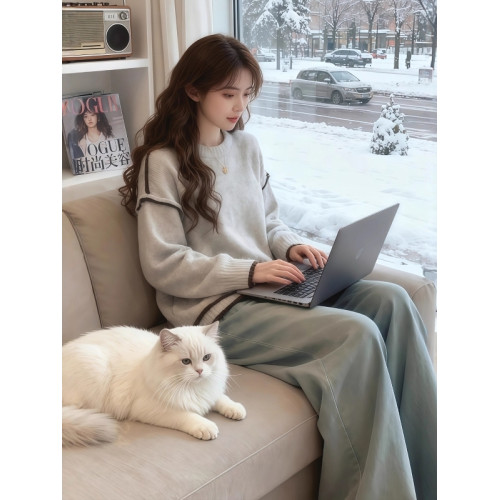 不規則設計感針織毛衣女2025秋冬新款大碼胖MM顯瘦獨特超好看上衣 不規則設計感針織毛衣女2025秋冬新款大碼胖MM顯瘦獨特超好看上衣