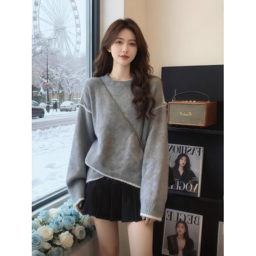 不規則設計感針織毛衣女2025秋冬新款大碼胖MM顯瘦獨特超好看上衣 不規則設計感針織毛衣女2025秋冬新款大碼胖MM顯瘦獨特超好看上衣