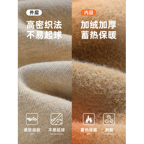 迴力加絨毛衣男款冬季半高領一體絨保暖加厚打底衫男士秋冬針織衫 迴力加絨毛衣男款冬季半高領一體絨保暖加厚打底衫男士秋冬針織衫