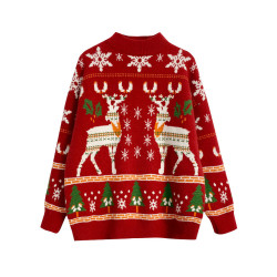 慵懶風紅色過年毛衣女秋冬季內搭2025新款爆款小個子寬松針織上衣