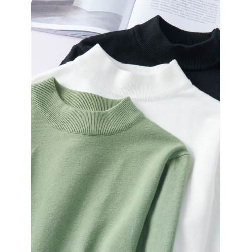 半高領毛衣男秋冬加絨加厚中領針織衫男士保暖打底衫內搭2025新款 半高領毛衣男秋冬加絨加厚中領針織衫男士保暖打底衫內搭2025新款