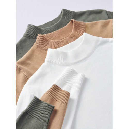 半高領毛衣男秋冬加絨加厚中領針織衫男士保暖打底衫內搭2025新款 半高領毛衣男秋冬加絨加厚中領針織衫男士保暖打底衫內搭2025新款