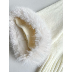 溫柔慵懶風可拆毛毛高領麻花針織鬭篷套頭毛衣女秋冬新款寬松上衣