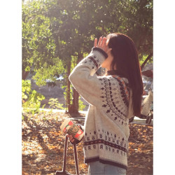 費爾島復古連帽毛衣外套女秋冬慵懶風外穿軟糯針織開衫設計感上衣