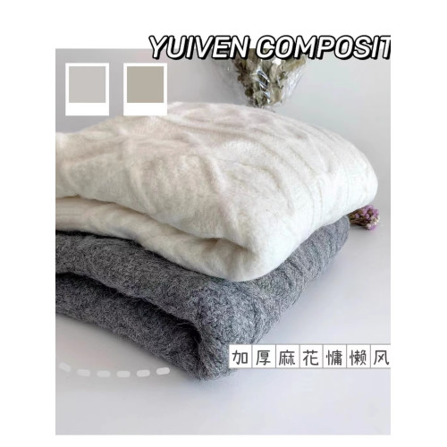 麻花毛衣女秋冬軟糯糯百搭奶白色圓領寬松套頭慵懶風外穿針織衫厚