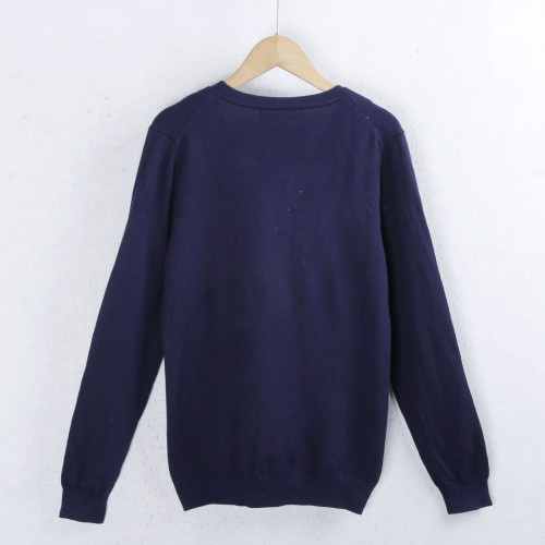 1732針織開衫毛衣 秋冬v領單排小紐釦純色外搭長袖毛針織衫女