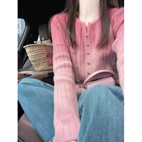 高級設計感紅色漸變針織毛衣女秋冬2025新款秋季長袖打底衫上衣潮 高級設計感紅色漸變針織毛衣女秋冬2025新款秋季長袖打底衫上衣潮