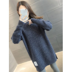 中長款毛衣女遮屁股2025年秋冬裝加厚小個子配大衣的打底衫裙洋氣