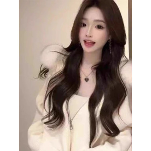 韓系氣質毛領連帽毛衣外套女秋冬新款高級感時尚慵懶針織開衫上衣 韓系氣質毛領連帽毛衣外套女秋冬新款高級感時尚慵懶針織開衫上衣