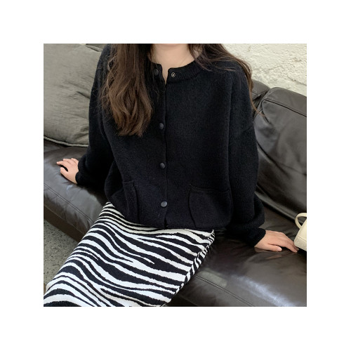 棒球服女秋冬加厚bf慵懶風森系毛衣文藝復古很仙毛線針織開衫外套