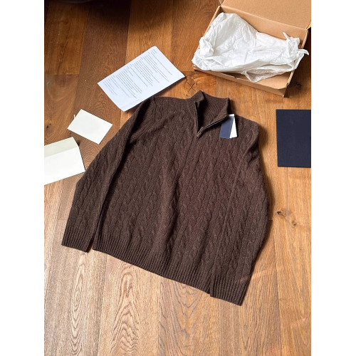 美拉德半拉鍊立領麻花針織衫女秋冬高級感內搭打底毛衣半高領上衣 美拉德半拉鍊立領麻花針織衫女秋冬高級感內搭打底毛衣半高領上衣