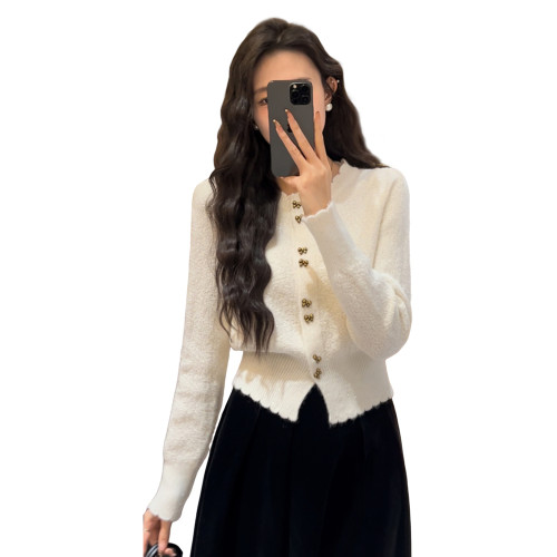 聖誕穿搭小香風短款毛衣女2025年新款冬季針織打底內搭上衣針織衫