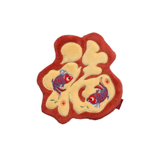 新年福字擦手巾掛式廚房衛生間超強吸水加厚速乾珊瑚絨春節擦手布