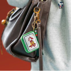 【點州】刺綉香包傳統手工立體麻將香囊空袋成品景區禮品