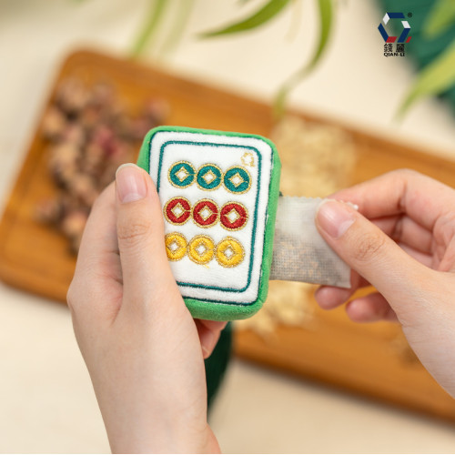 【點州】刺綉香包傳統手工立體麻將香囊空袋成品景區禮品 【點州】刺綉香包傳統手工立體麻將香囊空袋成品景區禮品