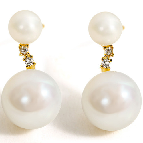 925銀針淡水珍珠時尚耳環氣質高級感耳墜2023新款潮網紅簡約耳飾 925銀針淡水珍珠時尚耳環氣質高級感耳墜2023新款潮網紅簡約耳飾