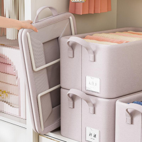 衣物收納箱家用衣櫃裝褲子衣服整理盒折曡抽屜式分層神器儲物筐子