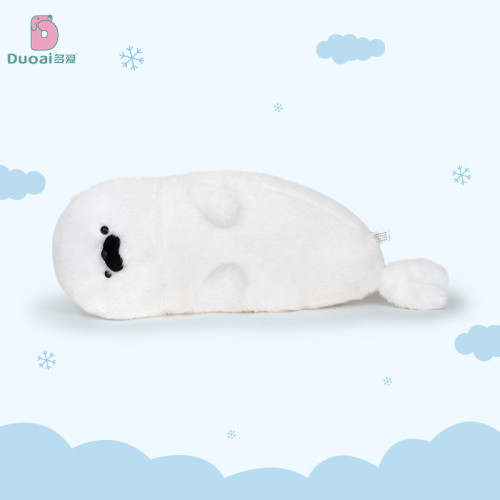 原創海豹毛絨玩具可愛床上抱著睡海獺玩偶超柔軟公仔生日禮物