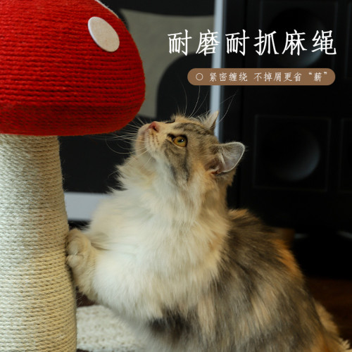 喵仙兒貓爬架蘑菇劍麻貓抓板不掉屑磨爪小型貓架不佔空間貓咪玩具