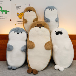 海豹毛絨玩具公仔海洋生物抱枕睡覺靠墊玩偶送女朋友生日禮物