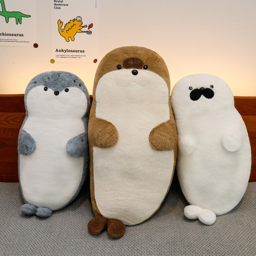 海豹毛絨玩具公仔海洋生物抱枕睡覺靠墊玩偶送女朋友生日禮物