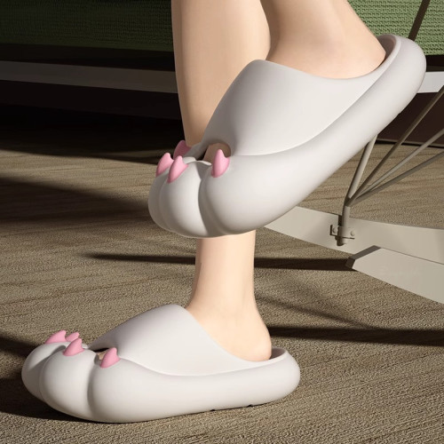 踩屎感可愛貓爪親子涼拖鞋男女夏季外穿厚底情侶搞怪室內家居家用 踩屎感可愛貓爪親子涼拖鞋男女夏季外穿厚底情侶搞怪室內家居家用