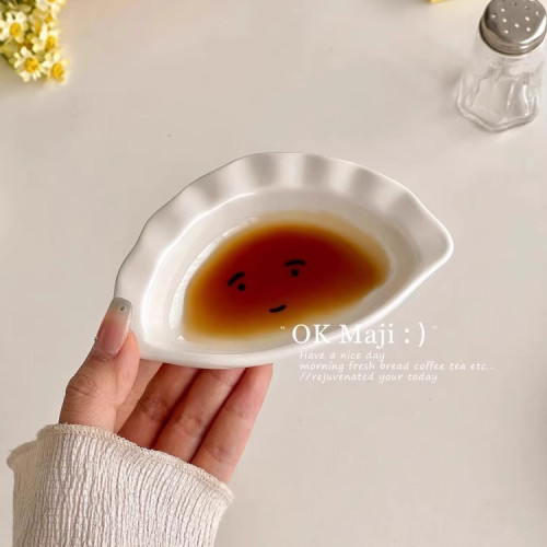 可愛小碟子家用創意蘸料碟陶瓷味碟高顔值調料碟醬油碟醋碟蘸碟