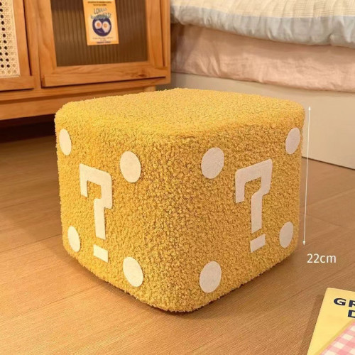 家用小凳子矮凳創意可愛客廳入戶換鞋凳腳踏凳毛絨坐墩方凳小板凳