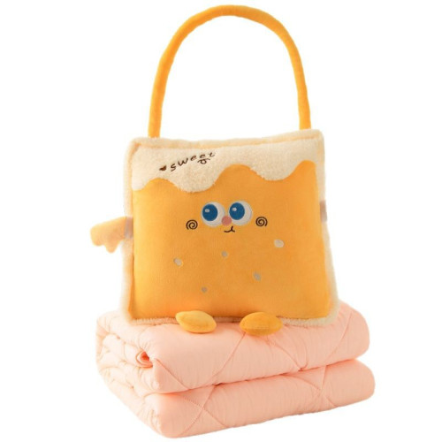 手提抱枕被子兩用毯子二合一車用靠枕辦公室汽車午睡枕頭加厚冬季