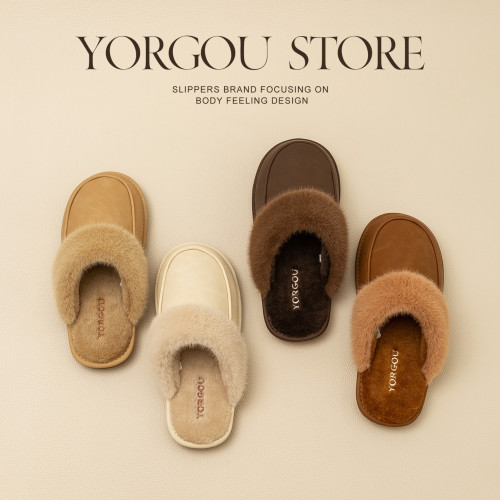 遠港2025新款棉拖鞋女秋冬季居家室內保暖牛筋底毛絨防水皮拖鞋男 遠港2025新款棉拖鞋女秋冬季居家室內保暖牛筋底毛絨防水皮拖鞋男