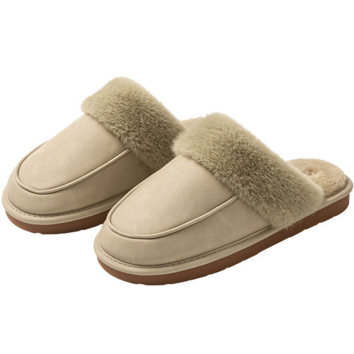 遠港2025新款棉拖鞋女秋冬季居家室內保暖牛筋底毛絨防水皮拖鞋男 遠港2025新款棉拖鞋女秋冬季居家室內保暖牛筋底毛絨防水皮拖鞋男