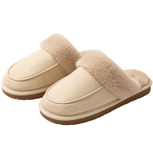 遠港2025新款棉拖鞋女秋冬季居家室內保暖牛筋底毛絨防水皮拖鞋男 遠港2025新款棉拖鞋女秋冬季居家室內保暖牛筋底毛絨防水皮拖鞋男