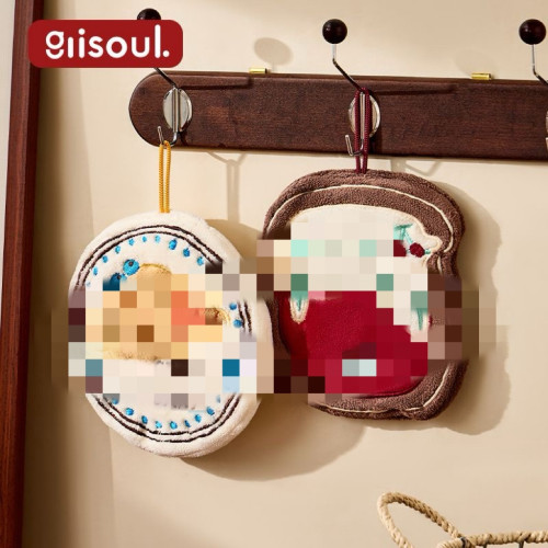 諾室復古擦手巾掛式可愛高顔值吸水擦布加厚不毛衛生間廚房抹布抹