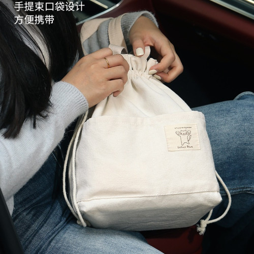 藍蓮花微波爐可加熱分格矽膠飯盒便當食品級三格上班族輕便小容s^