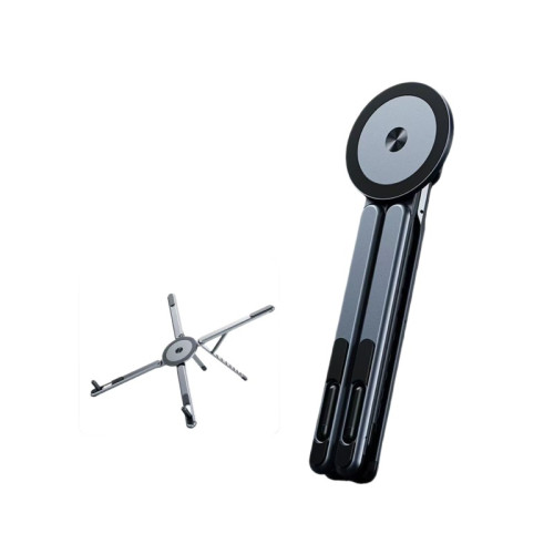 鋁合金筆記型電腦支架辦公款折曡升降磁吸散熱平板多功能支撐支架