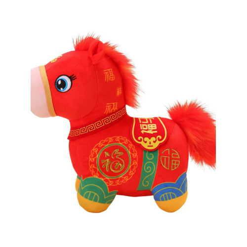 2026馬年吉祥物公仔招財納福馬玩偶生肖馬毛絨玩具新年小禮品